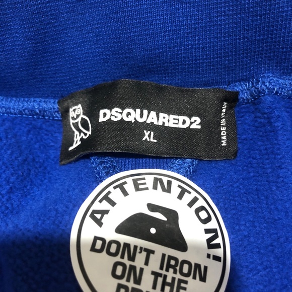 OVO x D2Squared Blue Sweatpants XL Never Worn Brand new abs Authentic, - Picture 5 of 8